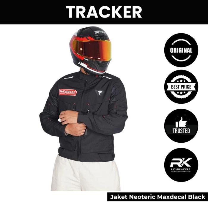 Jaket Motor Tracker Neoteric Maxdecal Black (Full Protector) 100% Authentic