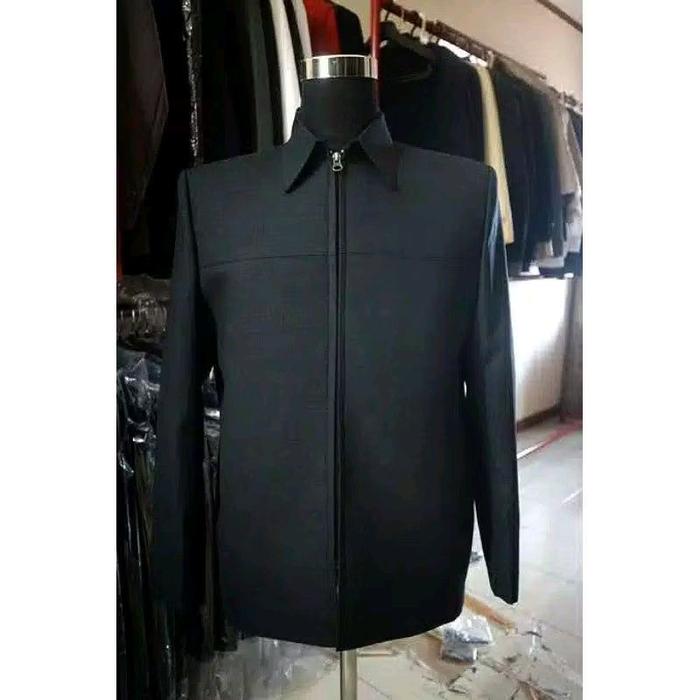 Jasket Pria Keren Modern Jas Santri Dosen Ustadz Premium Hitam, Formal, Jaket, Tebal, Blazer, Casual