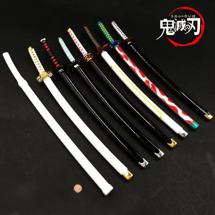 Demon Slayer Real Katana Swords Anime Demon Slayer Cosplay Metal