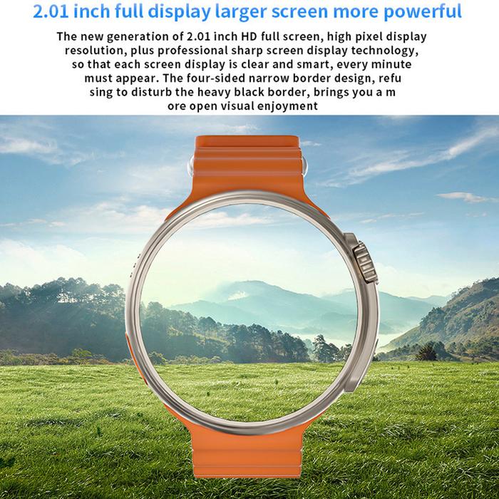 2024 Round Smart Watch Ultra 9 Bluetooth Phone Call SmartWatch Wireless Charger Color Screen Sport S