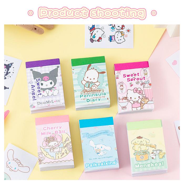EeghrerrStiker buku catatan Kartun Doudou, stiker buku catatan anak lucu, buku catatan bahan stiker