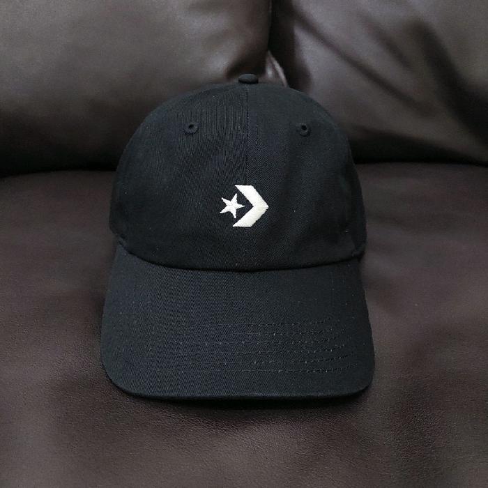 converse chevron cap black
