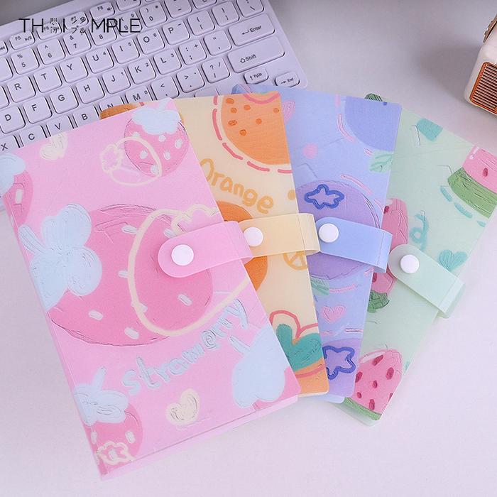 album foto polaroid/kolbuk photocard 120 slot Waterproof Buku Album Motif Buah Lucu/album photocard-