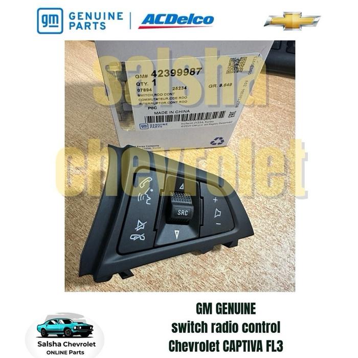 SWITCH SWIT RADIO CONTROL CHEVROLET CAPTIVA FL3 ORIGINAL 42399987