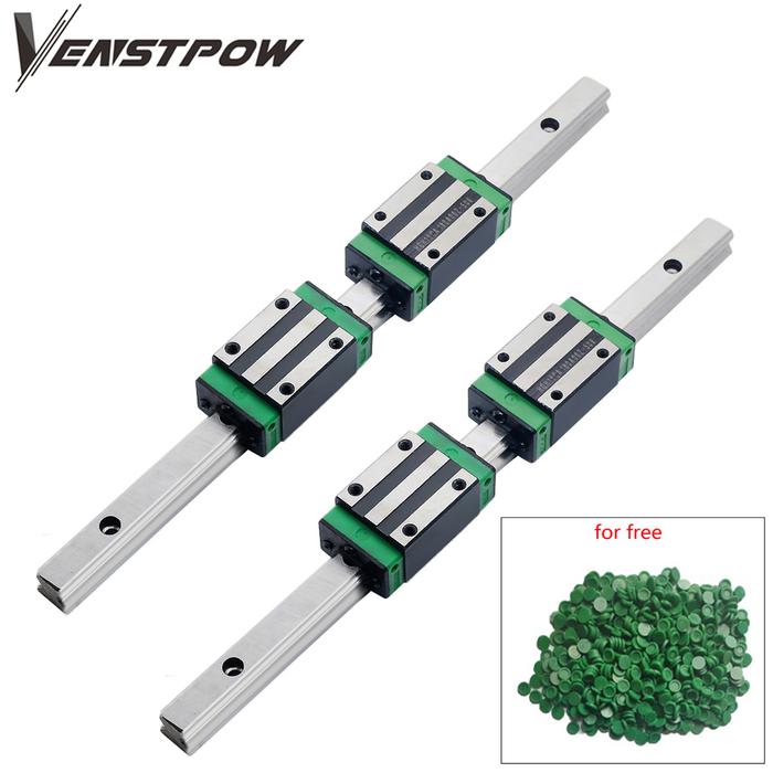 HGR20 linear rail CNC square guide linear rail 2pcs HGR20 linear