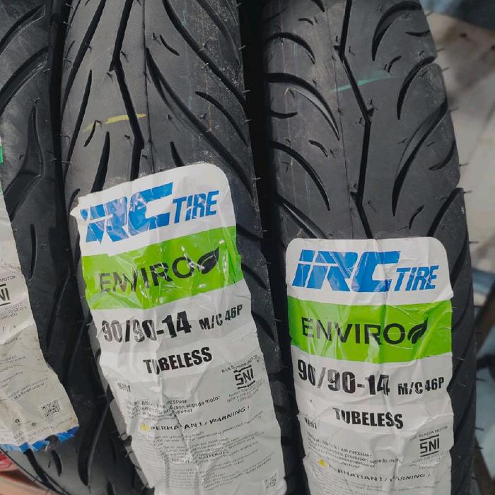 IRC Tire Ban Luar Tubeless Enviros 90/90-14 M/C 46P Cengkram Kuat Anti Selip Cocok Untuk Motor Haria