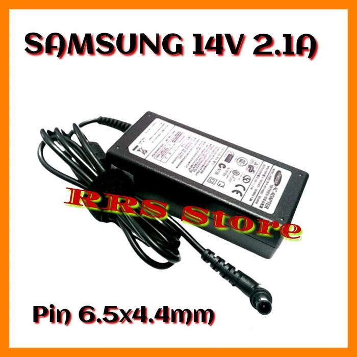 SAMSUNG OEM 14v 2.1a 6.5*4.4 1898 Adaptor LCD LED Monitor Samsung Notebook Sudah termasuk kabel powe