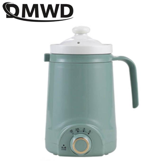 DMWD Mini Automatic Electric Kettle Boiler Ceramics Soup Stew