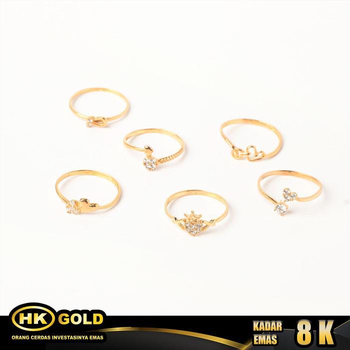 Cincin Emas 8K Type 1463 Hk Gold