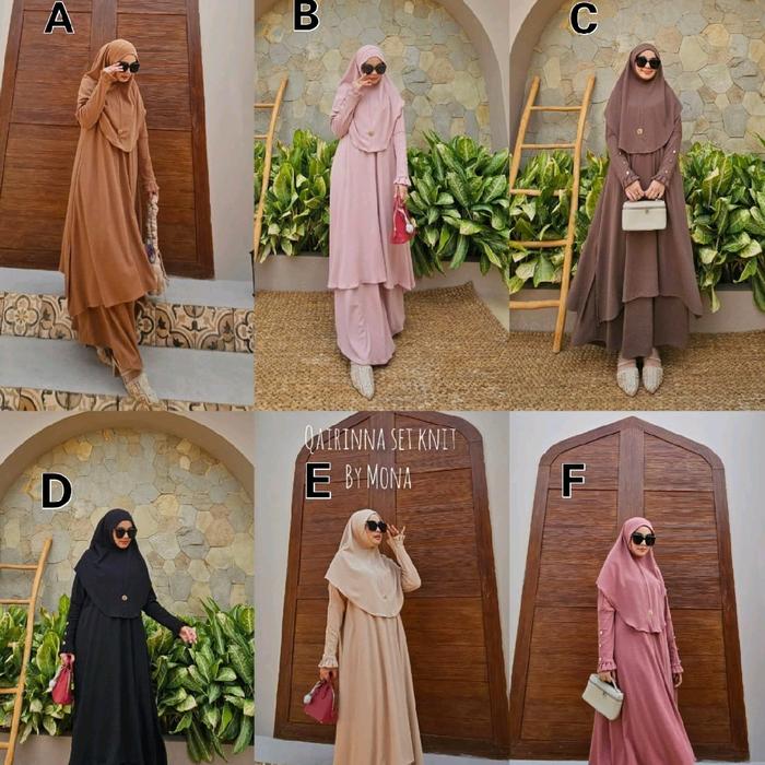 Qairinna Set Knit by Mona || Setelan Wanita Daily Fashion