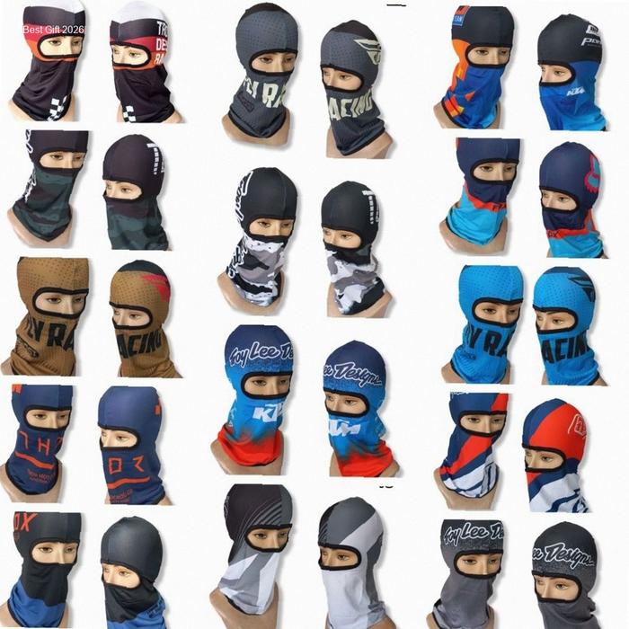 PCBL5 Balaclava Masker Ninja PC Printing Topeng topi Lapis Helm Sepeda Motor cross downhill mtb trai