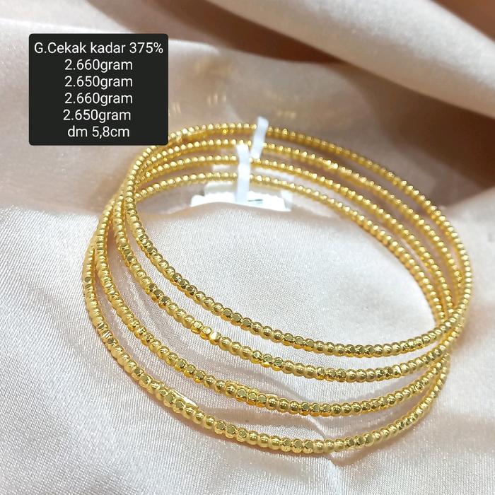 Gelang keroncong biji sahang kadar 375%