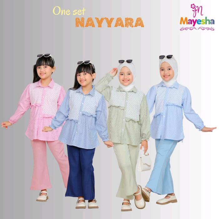 ONE SET NAYYARA MAYESHA PANJANG ANAK PEREMPUAN SIZE KIDS