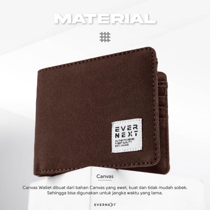 Evernext - Dompet Pria Dompet Kanvas Pria Dompet Lipat Pria Dompet Pendek Distro Pria Dompet Pria -D