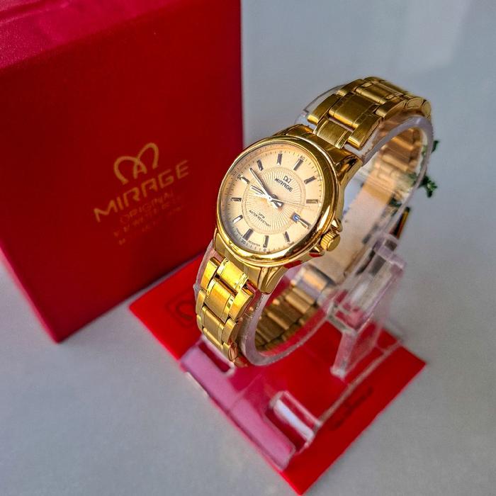 Jam Tangan Mirage 8815 L Warna Gold Asli - Watches