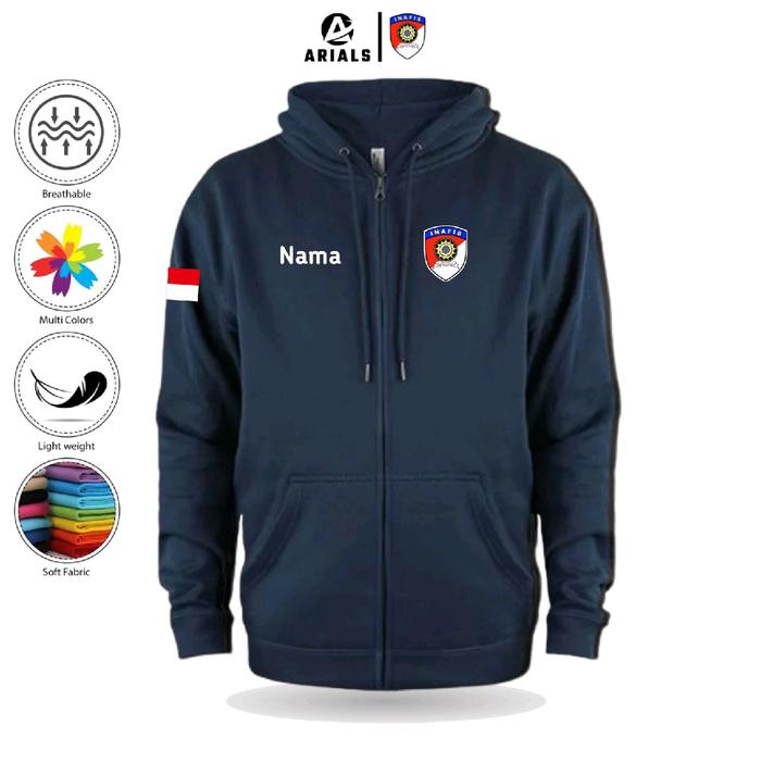 Arials Hoodie Zipper Polisi INAFIS POLRI Indonesia