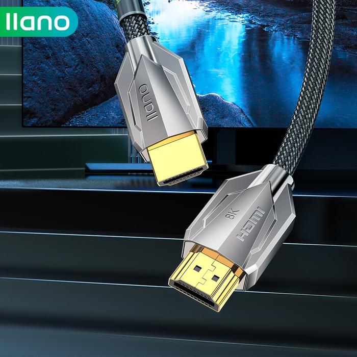 Llano Hdmi Cable 8K Hdmi 2.1 Ultra High Speed 48Gbps 60hz 144hz 3D