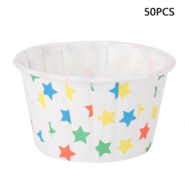 50Pcs Cupcake Baking Cup Styling Cooking Tool Muffin Cake Cup Cupcake