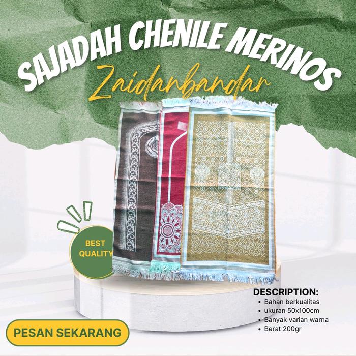 SAJADAH CHENILE MERINOS BERKUALITAS