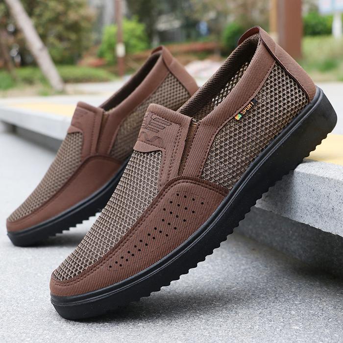 Men'S Breathable Slip-On Casual Shoes - Lightweight Low-Top Walking Sneakers For Outdoor, Fishing, P