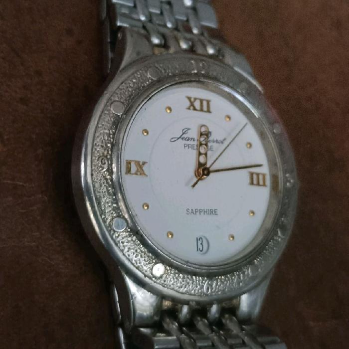 jam tangan vintage jean pierrot prestige sapphire quartz watch
