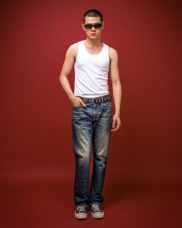 Bespoke Project - Celana Jeans pria Style Hipnos Slim Straight