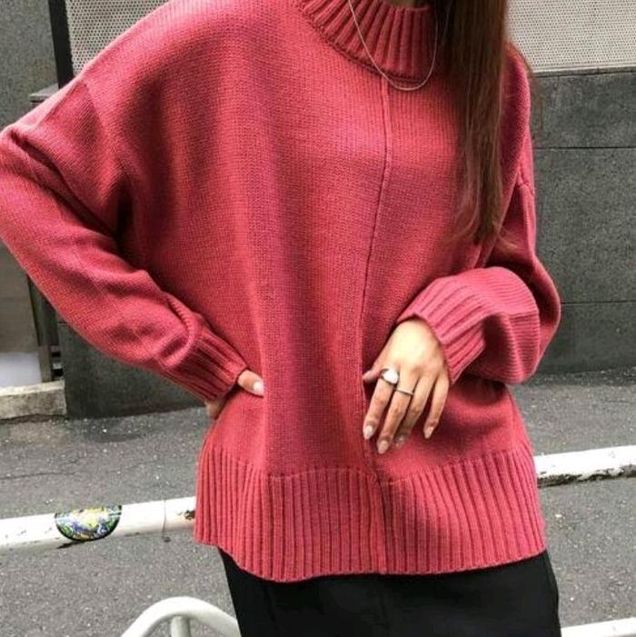 rajut oversize pink bata brand ingni