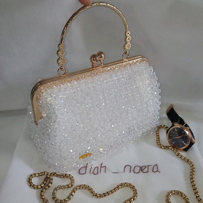 ROSELLA CLUTCH BAG/ BEAD BAG