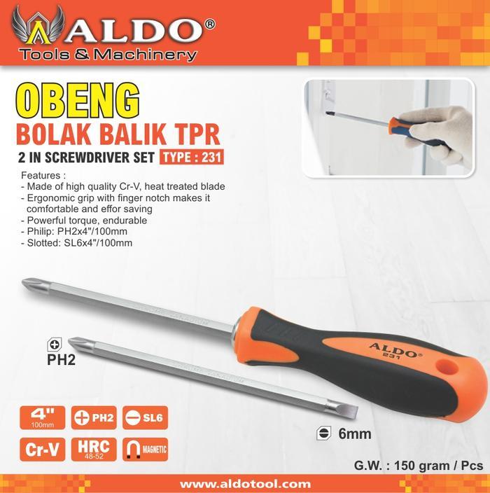OBENG BOLAK - BALIK TPR MERK ALDO TYPE : 231