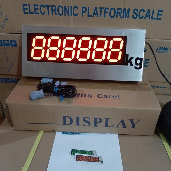 External Display Stainless 3 Inch / Layar Display Digitech 3'' / Layar Display Timbangan Digitech 3'