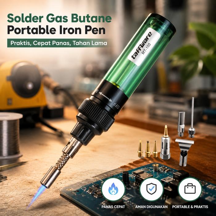 Mutiaramall - Solder Gas Portable | Butane Solder Iron | Alat Solder Mini