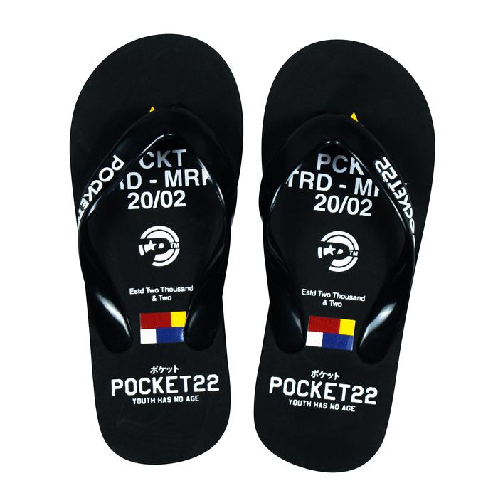POCKET22 SENDAL SPONS FLIPFLOP JUNIOR - MOTIF TERBARU - FFJR 591 BYTE UNTUK PRIA/WANITA Sandal