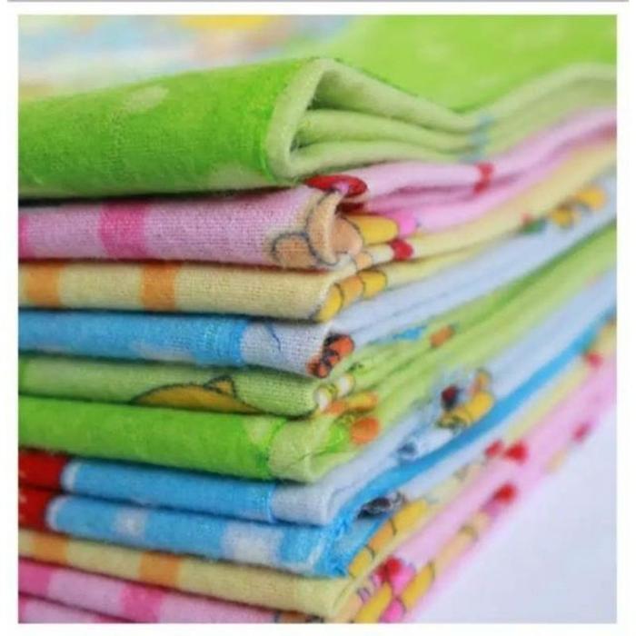 New 1Lusin / 12 Pcs Kain Bedong Flanel Uk 110X90 Cmpernel Bayi Bedong Bayi Murah Berkualitas