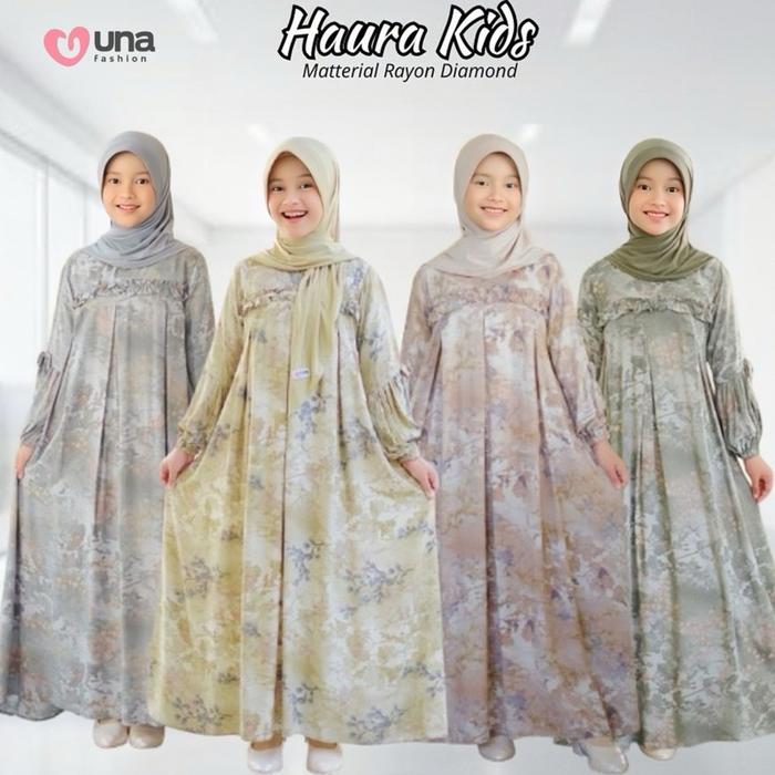Gamis Rayon Kids ll gamis haura kids by una fashion