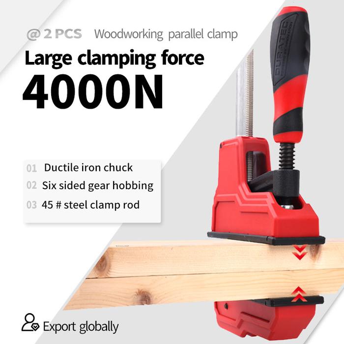 2-Pack DURATEC Heavy-duty Parallel Clamp 12" 18" 24" 36" 48" Woodworking Clamps Quick Fixture Clamp