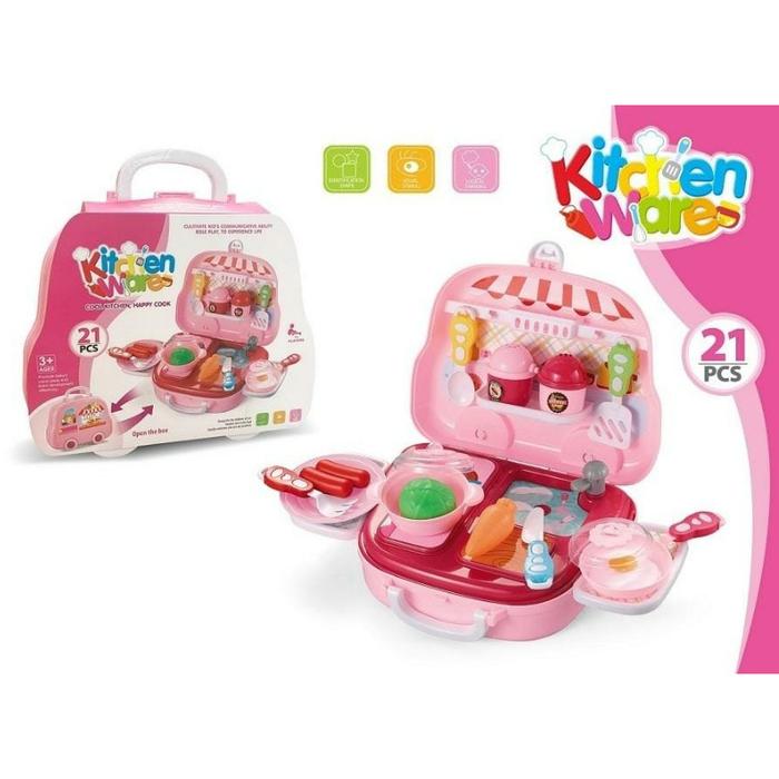 Ready Mainan Kitchen Ware Set / Mainan Kitchen Set Koper Anak / Mainan Masak Masakan Anak Perempuan
