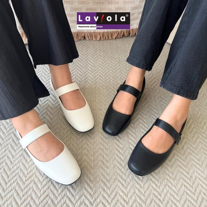 Laviola 4680 FFS - Sepatu Pantofel Wanita Hak Kotak 2 cm