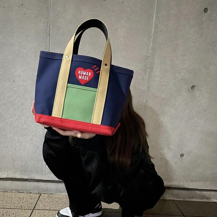Best Quality Heart Embroidery Fashion Human Made Bag 1:1 Human Made