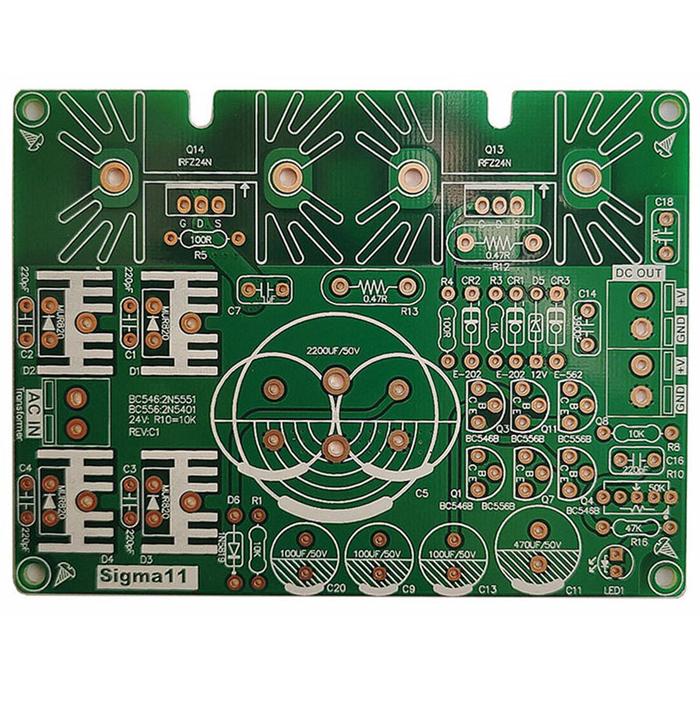 Sigma11 Linear Regulated Power Supply Bare PCB Board For DAC