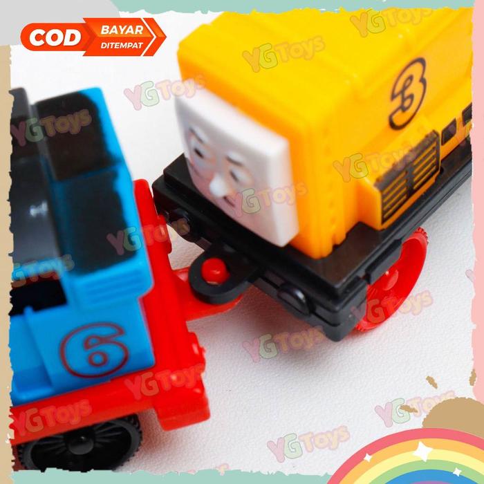 YGtoys Mainan Kereta Mobil Mobilan Friends Set isi 4 Pcs Mainan Anak Laki Laki Kereta Api Set