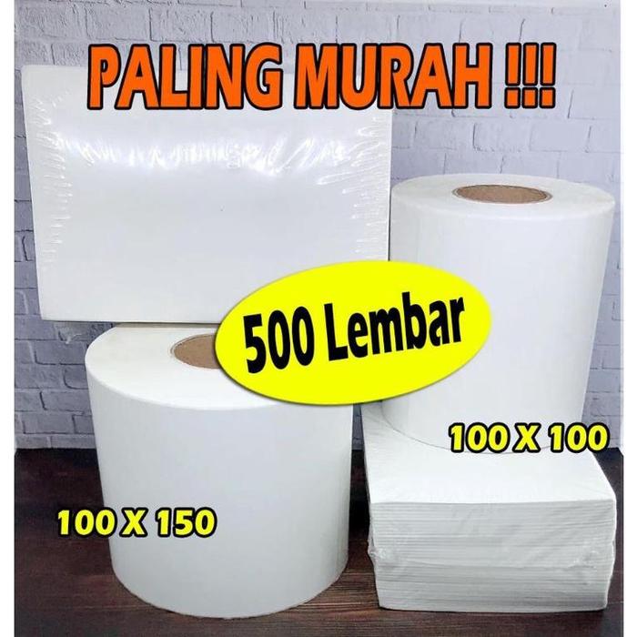 100x100 100x150 Label Sticker Thermal / Direct Thermal Sticker / Kertas Thermal / Label Thermal / Ke