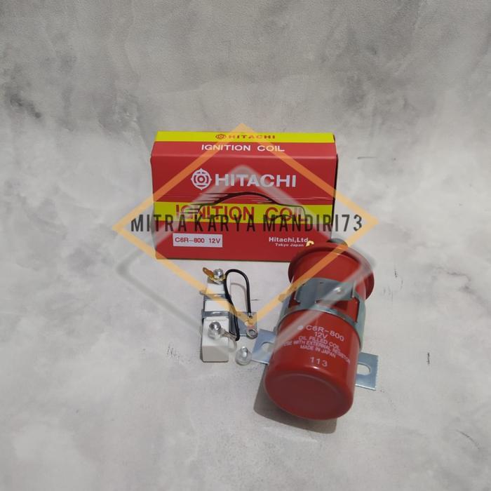 COIL IGNITION KOIL HITACHI 12V UNIVERSAL KIJANG 5K 7K CARRY FUTURA L300 ZEBRA DLL