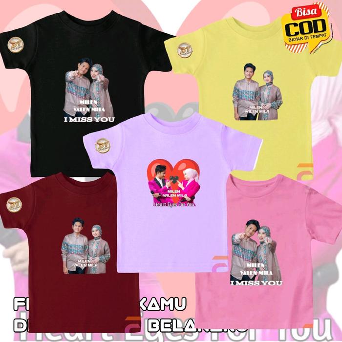 Milen Baju Anak Kaos Anak Mila Valen Dangdut Academy D7 Plat E