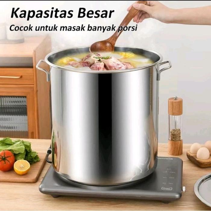 Panci stainless 304 panci sop bakso stockpot Royal Star 25 cm 30 cm
