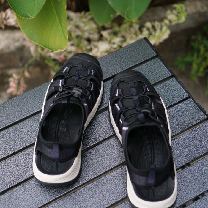 EIGER0192 SANDAL SEPATU HILLWANDER TOE SANDAL 0192 KARET HITAM UNTUK PRIA & WANITA Dengan FOOTBED EV