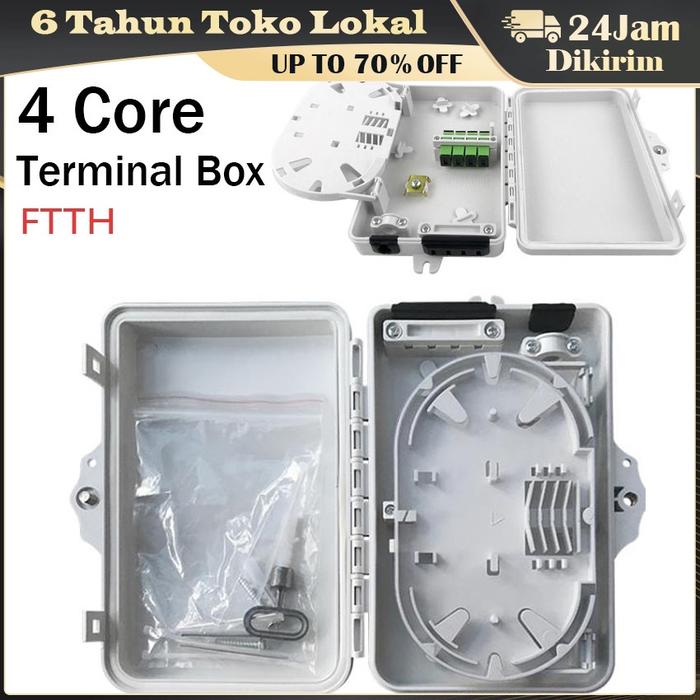 odp 4 core lengkap spliter 1:4 SC UPC/ODP MINI 4CORE FTTH