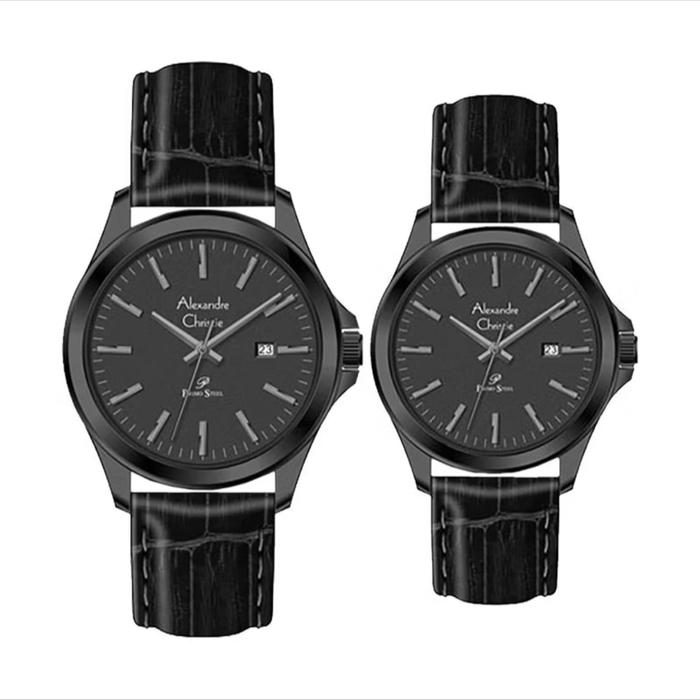 [Dunia arloji pontianak]Seri 1026 jam tangan Alexandre Christie Cewek Quartz Stainless Watch Watches