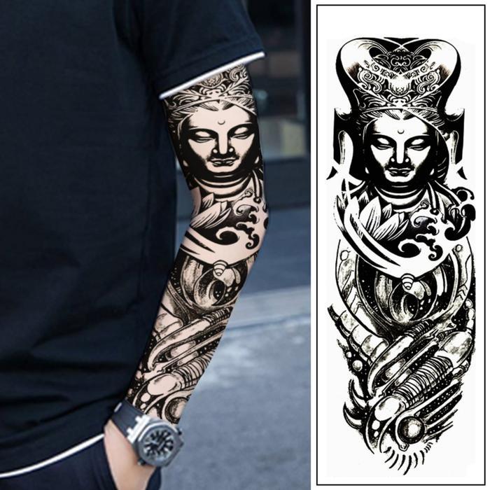 Tattoo temporary Full arm Tato Full Lengan / Tato Temporer Seri I Tato Keren - WSFL 013