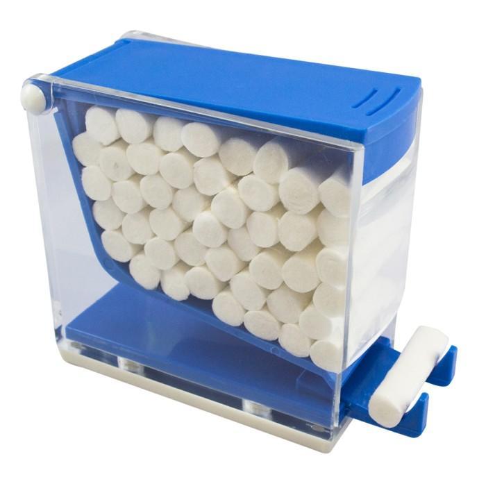 Dispenser Cotton Roll Anti Debu Tempat Menyimpan Kapas Dental - Orange