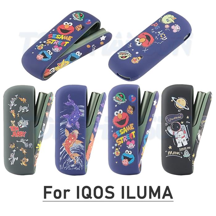 4 Patterns Silicone Cases for IQOS ILUMA With Side Door Cover Full